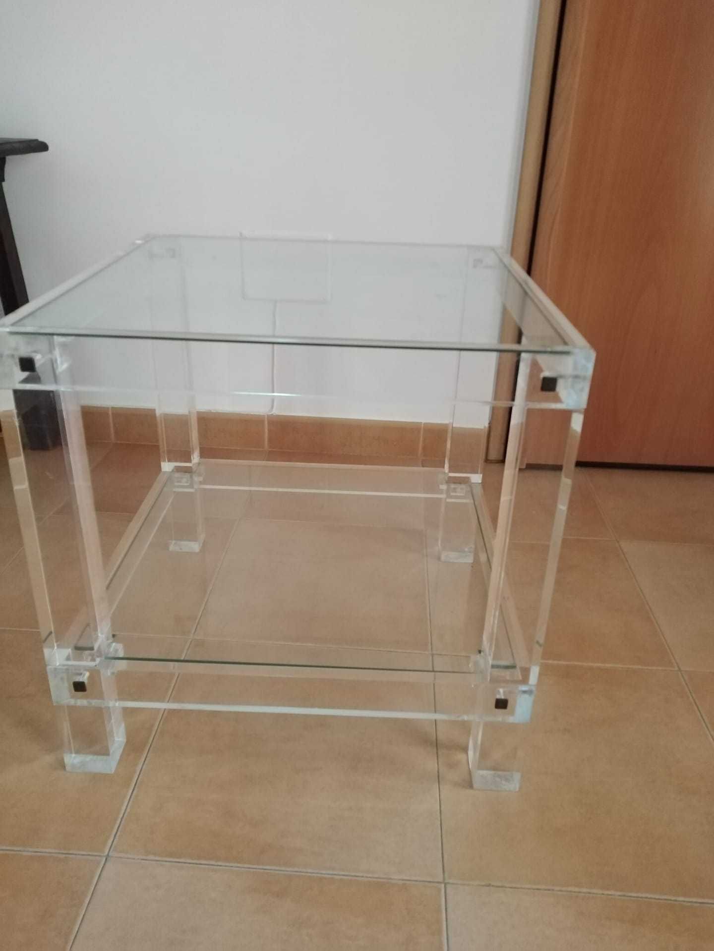 Mesa acrílico de apoio