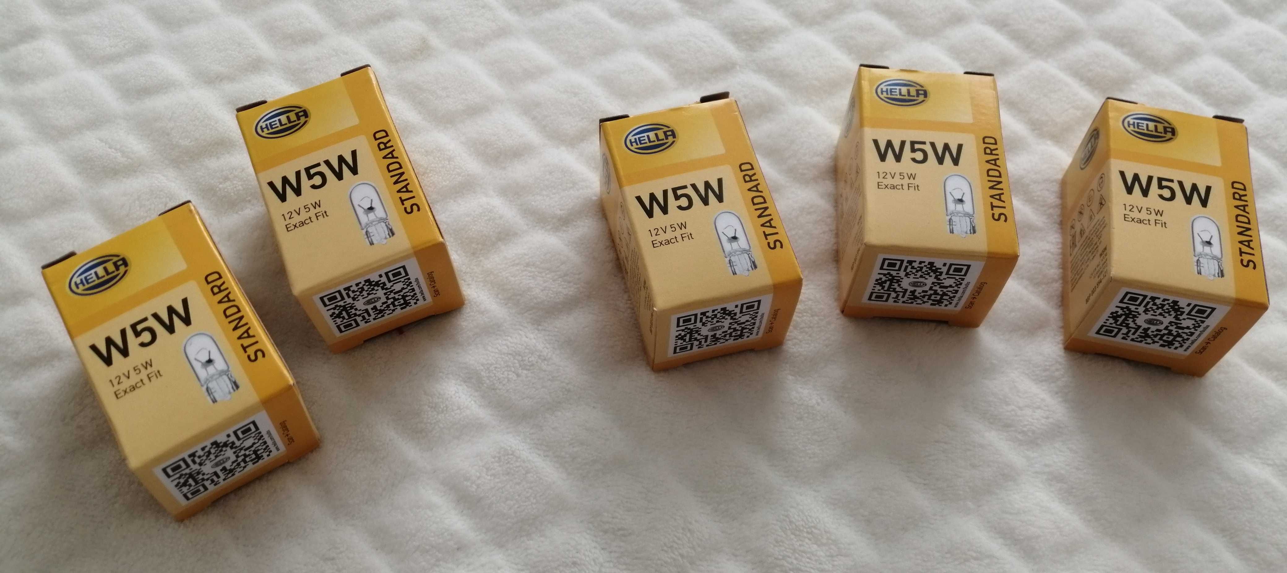 Żarówki halogenowe W5W 12V Hella, żarówka (2szt.)