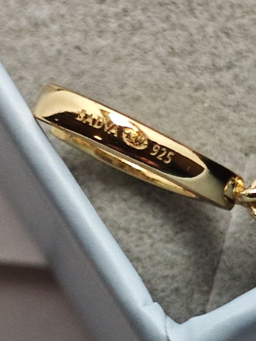 Komplet biżuterii Sadva srebro 925 z czarnym bursztynem