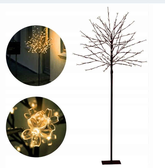 Drzewko dekoracyjne led świecące świąteczne  ozdoba na święta