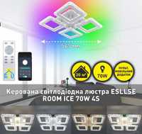 Керована світлодіодна люстра ROOM ICE RGB 70W(БЕЗКОШТОВНА Доставка)