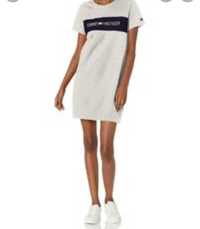 Полуспортивное белое брендовое платье футболка Tommy Hilfiger