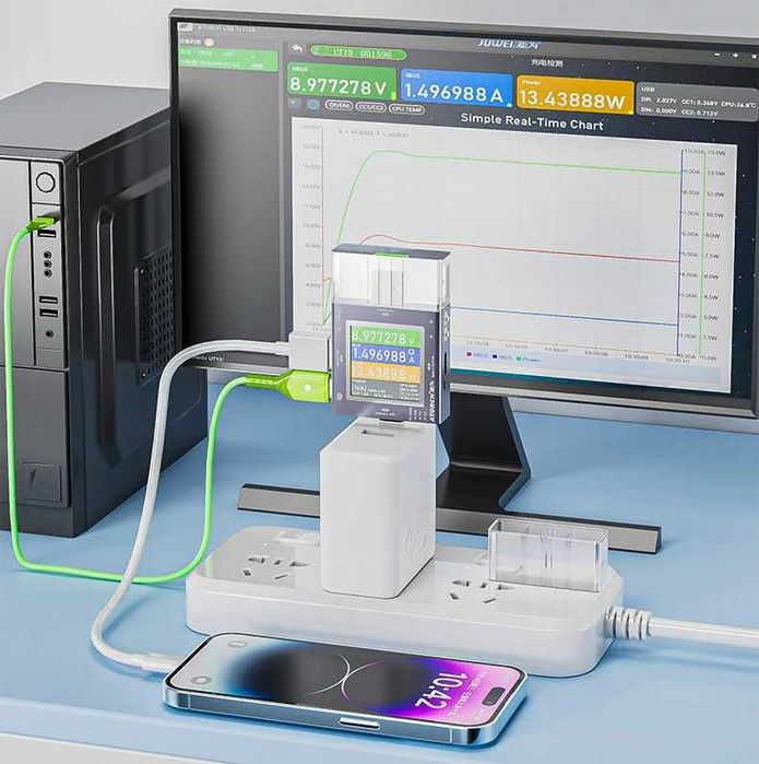 USB тестер Atorch TU13 + кабель в подарунок