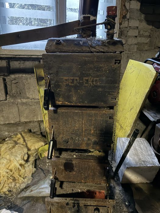 Piec koza kominek do garażu 9kw mocny sprawny drewno olej wegiel komin