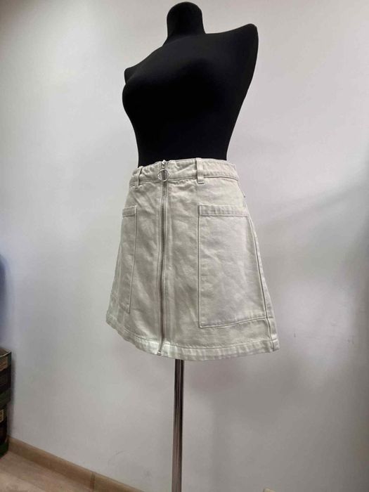 Jeansowa spódnica damska seledynowa rozm. 36 S  Perfekt Jeans