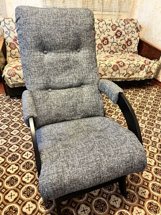 Кресло Глайдер (маятник) темный орех