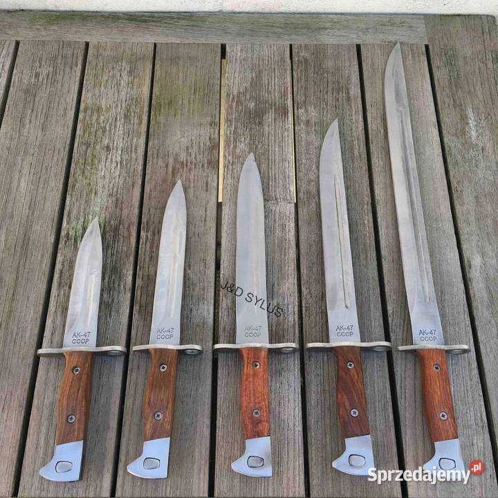 Mega Zestaw 5 szt bagnetów noży AK-47 CCCP