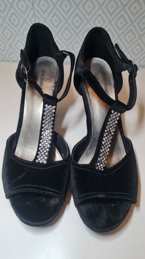 Buty Graceland Deichmann 40 czarne szpilki