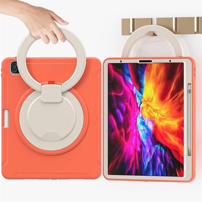 Etui do iPad Pro 5/4/3 12.9” Podstawka i Miejsce na Rysik Pomarańczowe