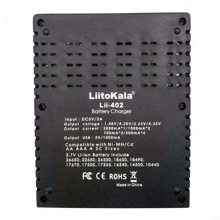 Зарядное устройство LiitoKala Lii-402 18650 AA AAA - Оригинал!