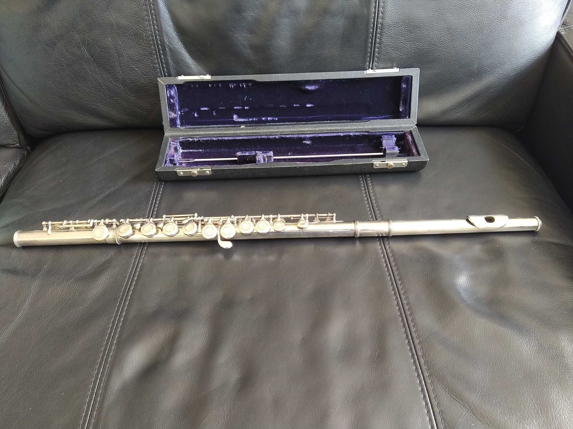 Flauta transversal vintage Roland Meinl. Alemanha
