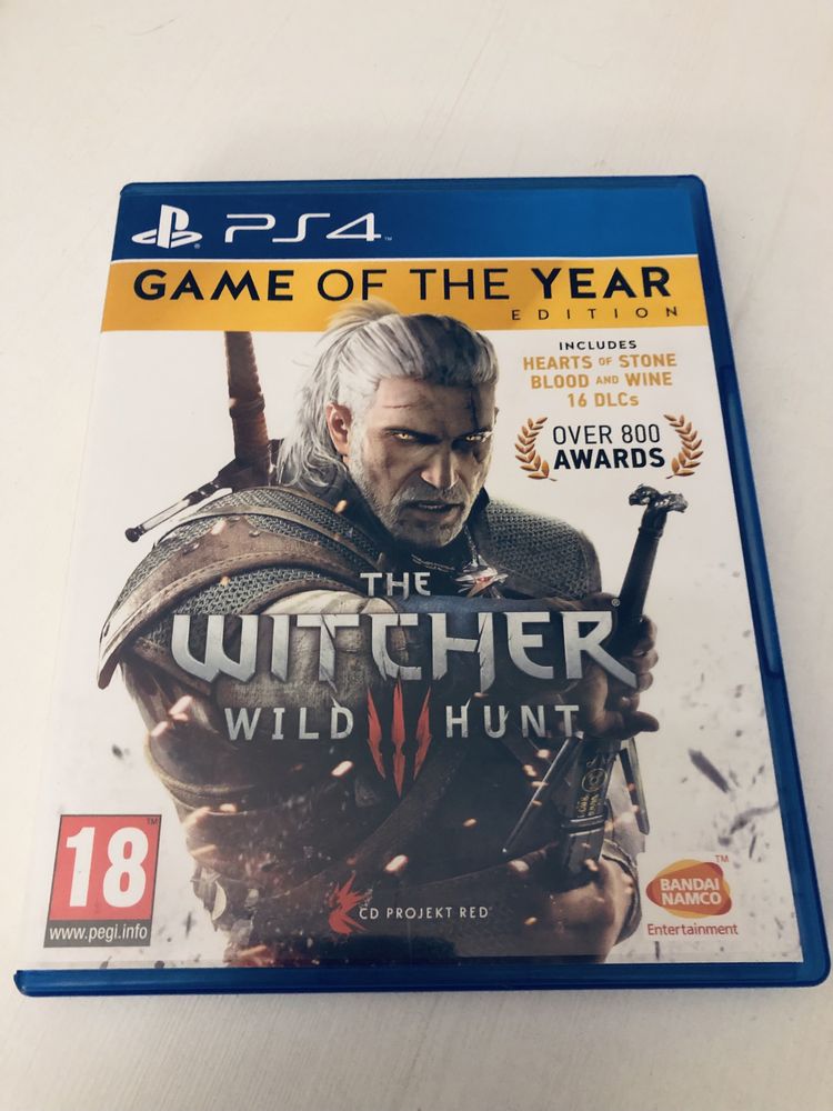 Witcher Wild hunt wiedźmin dziki gon goty game of the year dlc gra ps4