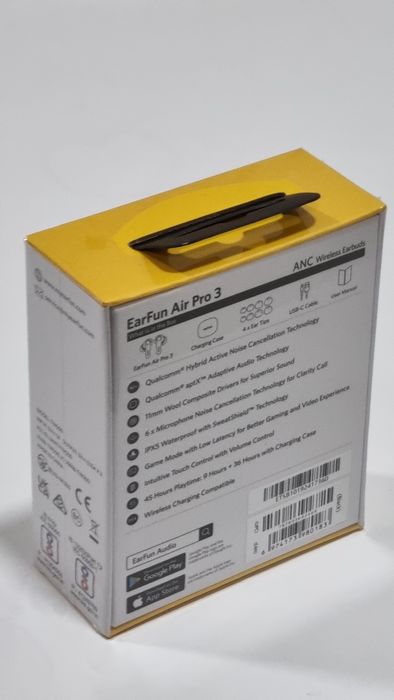 Auriculares Earfun Air Pro 3 Preto