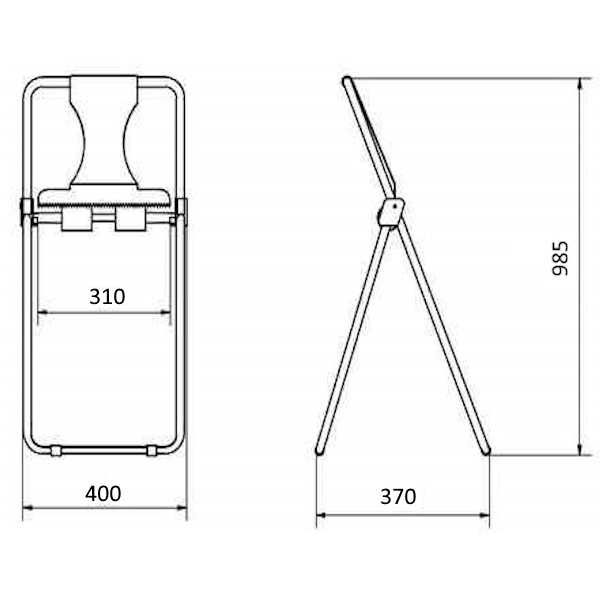 Suporte de tripé para papel industrial