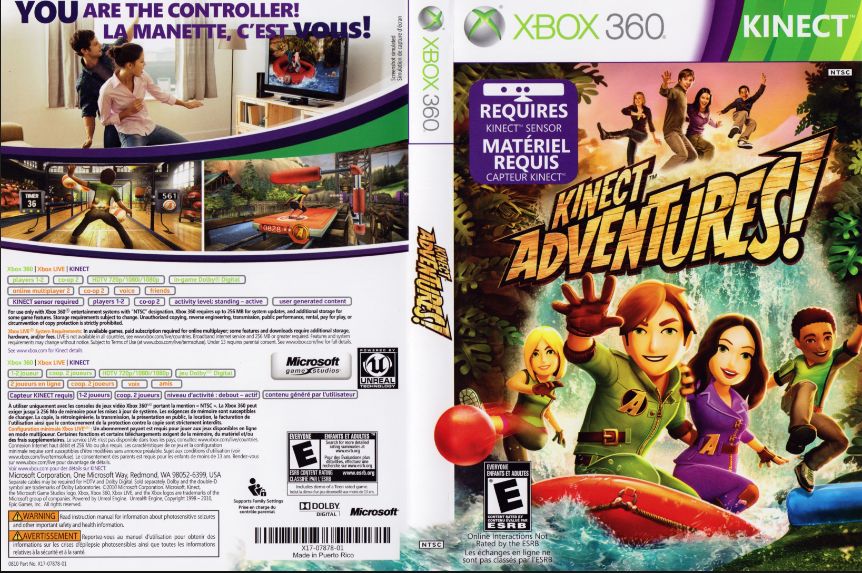 Jogo Kinect adventures - XBOX 360