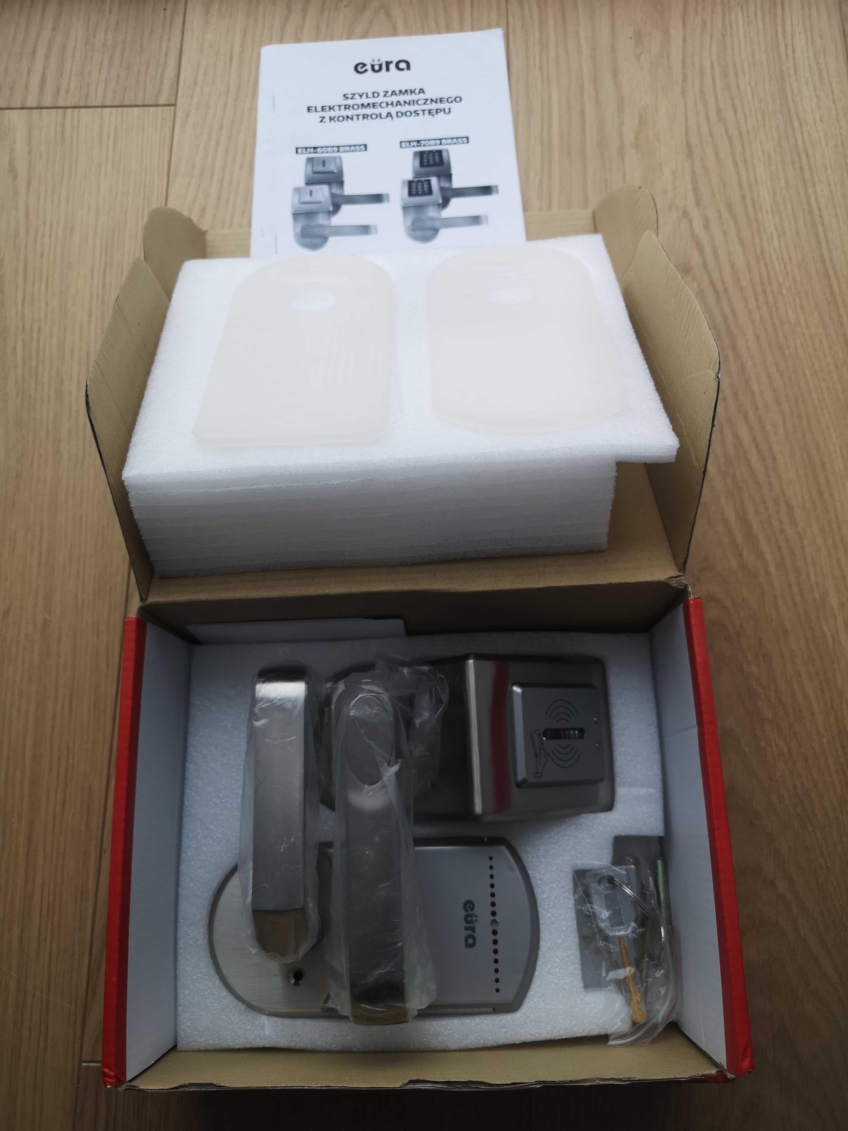Klamka z kontrolą dostępu EURA ELH-60B9 silver - OSTATNIE 2 szt.