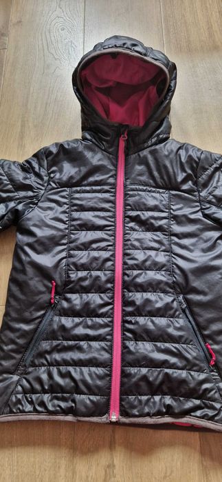 Kurtka czarna wiosenna lekka Softshell 8-9 lat Decathlon
