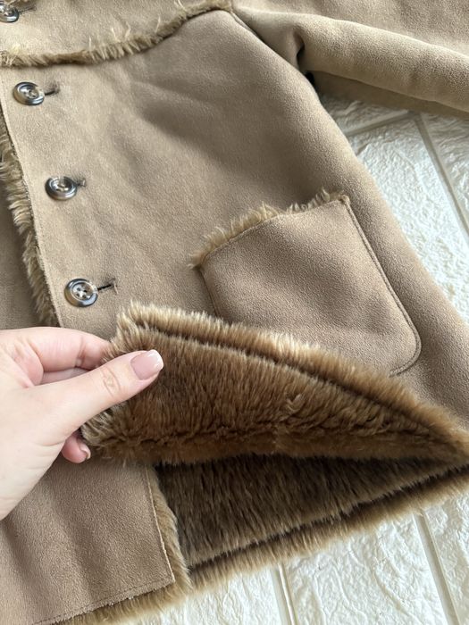 Стильна штучна дитяча дублянка на 2-3 роки тепла 92-98 см