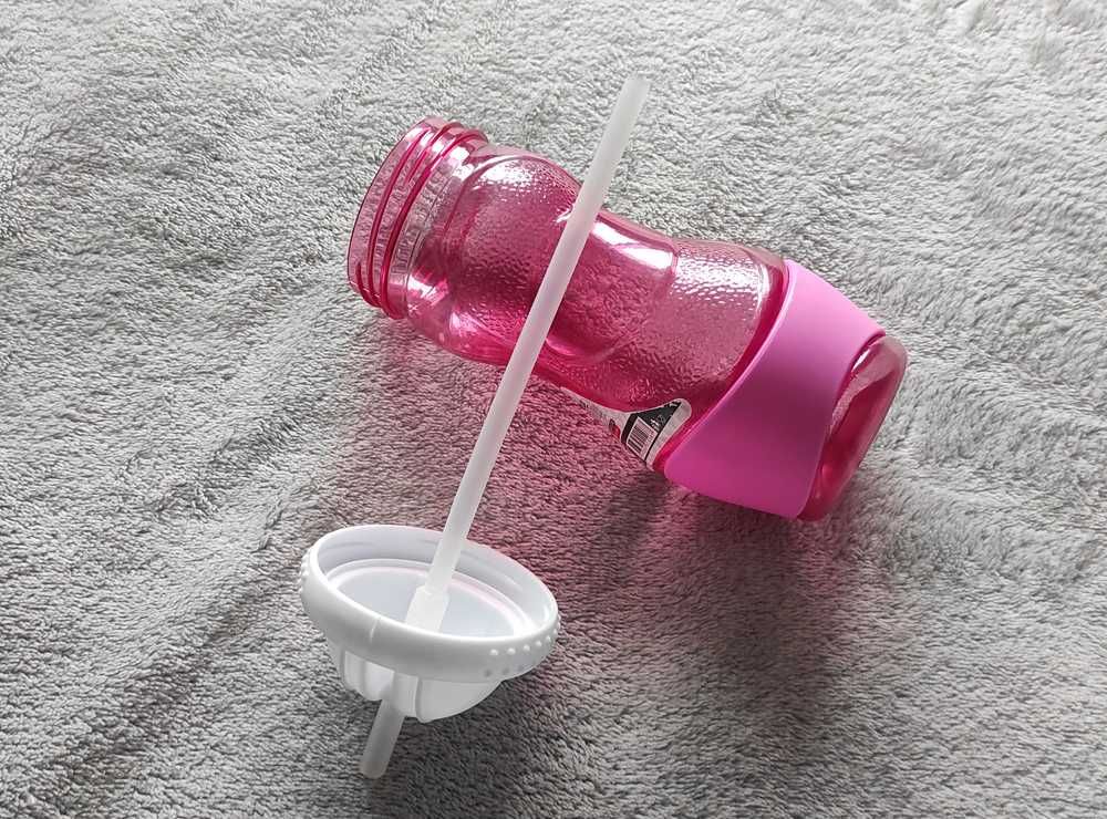 Бутылка-поилка пластиковая Qlux Ideas 0,4л розовая