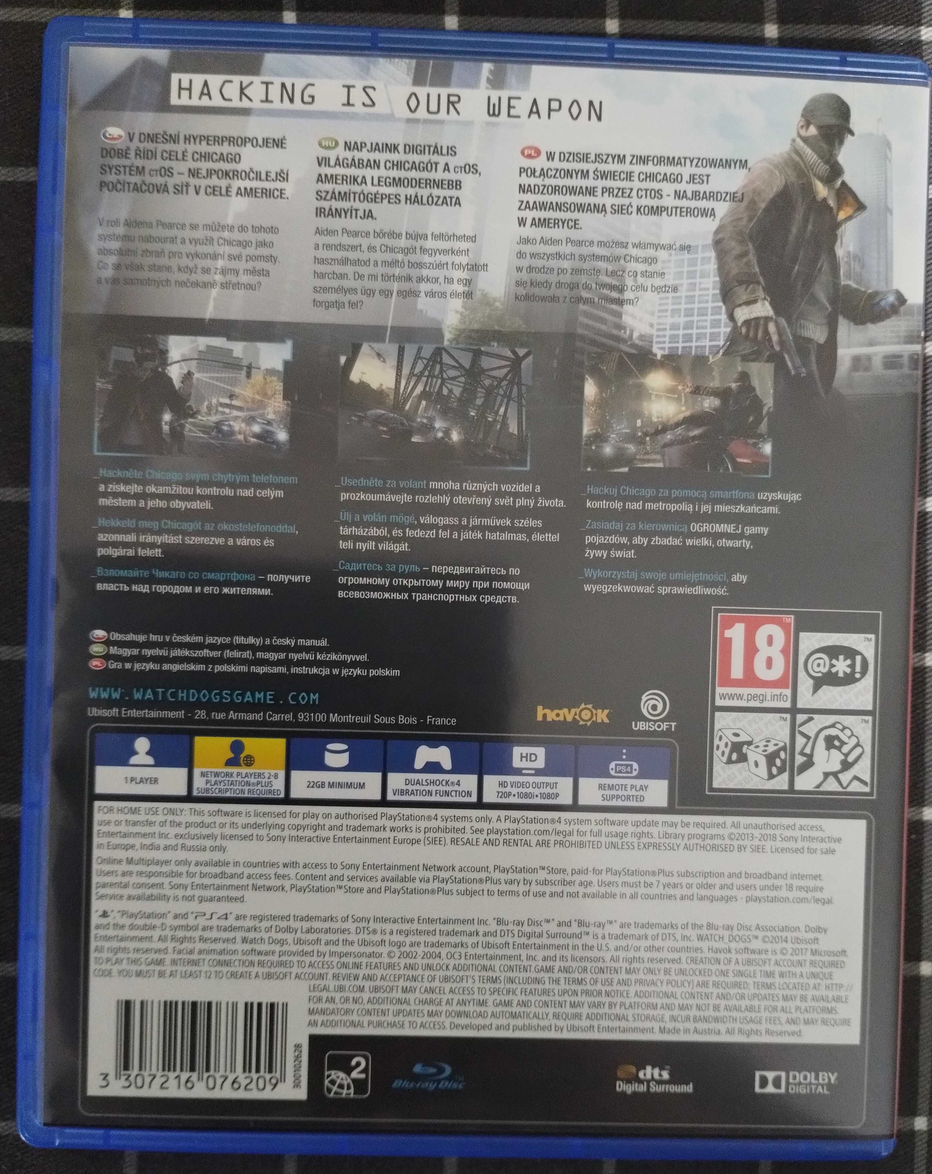Gra Watch Dogs na PS4