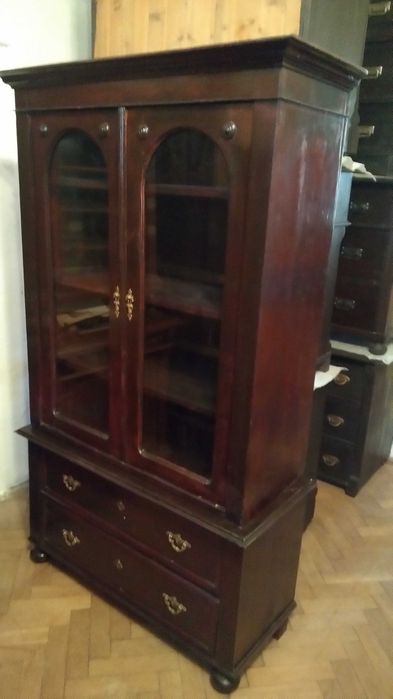 Biblioteka stylowa , eklektyczna drewniana