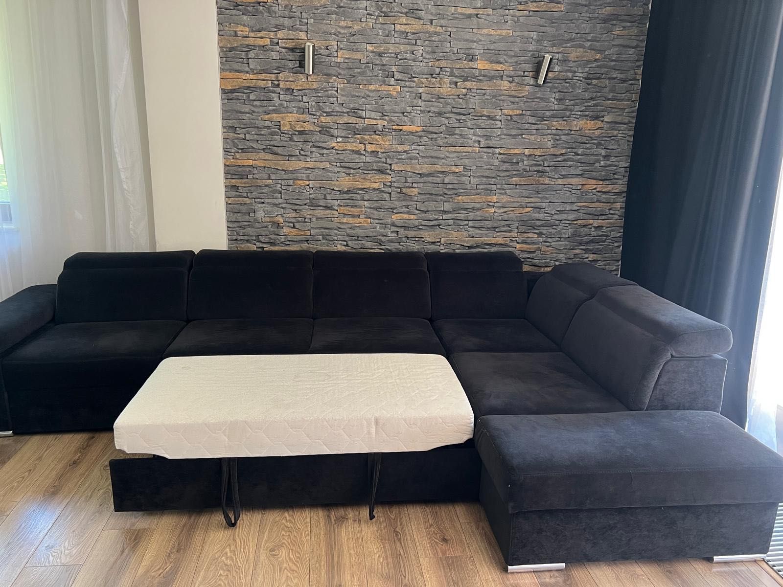 Sofa rogowa z funkcją spania