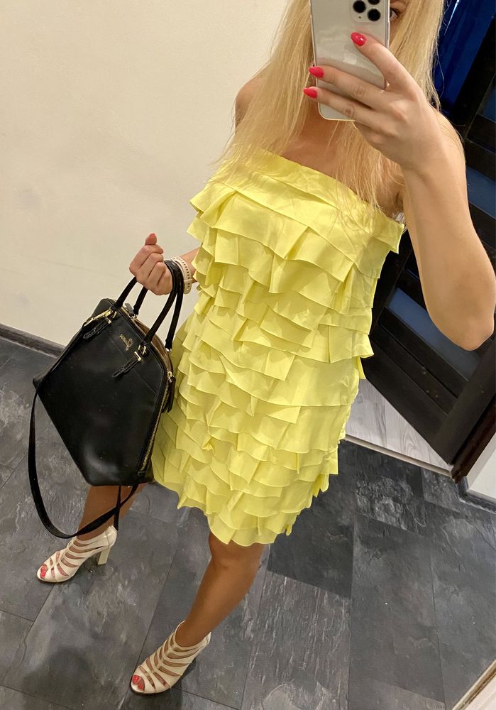 Żółta sukienka Orsay rozmiar 36 S