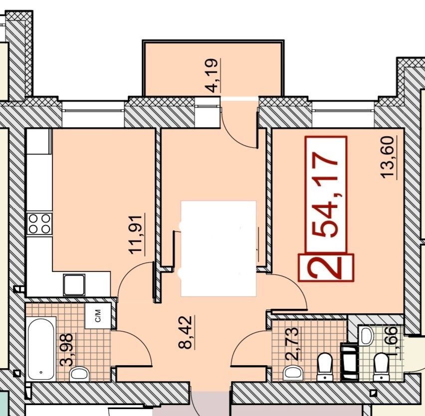 Без комиссии! Продам 2х к.кв метро Холодная Гора. Немецкий проект