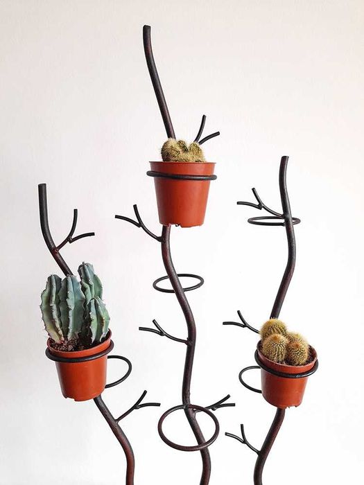 Árvore Ferro Suporte Vasos Plantas Jardim Horta Suspensa