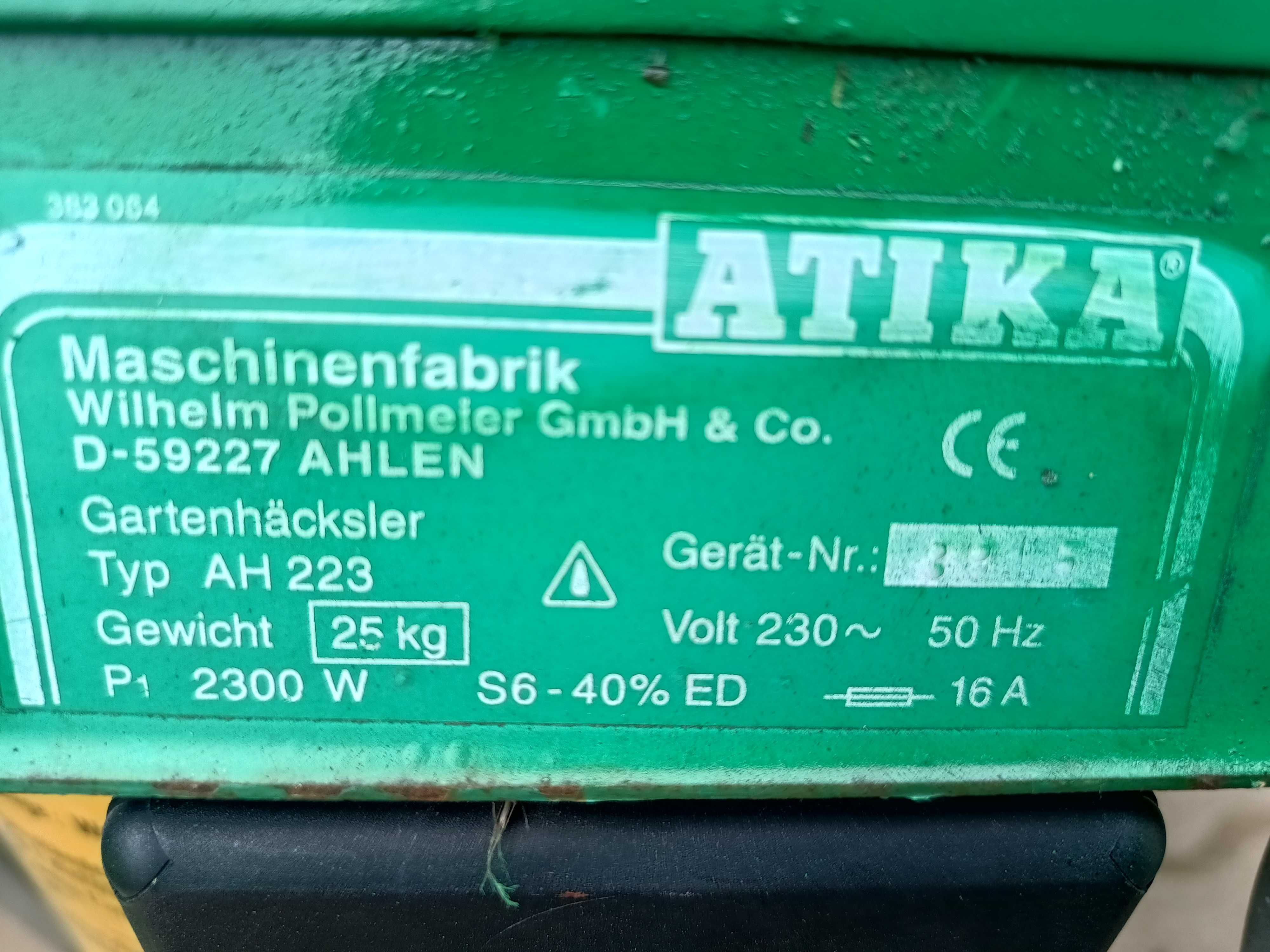 Rozdrabniacz do gałęzi  230 volt,2,300 wat