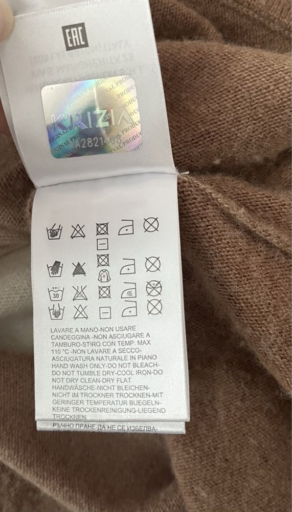 Per Te by Krizia Kaszmir sweter ombre wełna wełniany angora