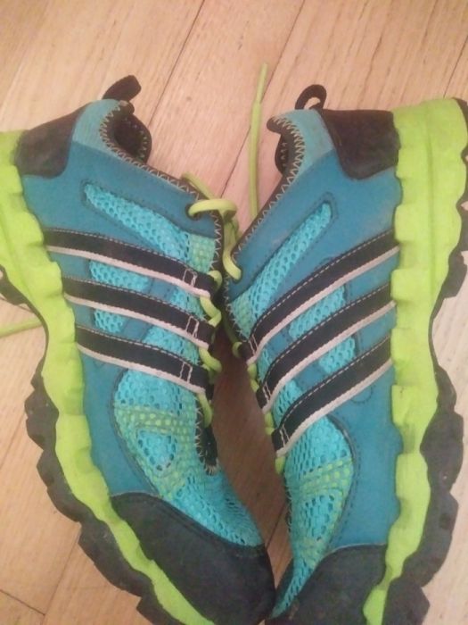 Buty adidas rozmiar 38 i 2/3 czarne zielone żółte