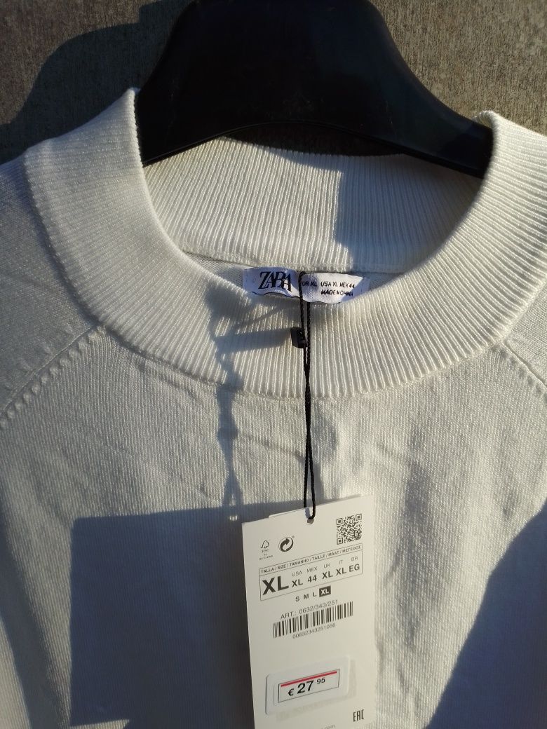 Camisola branca Zara XL