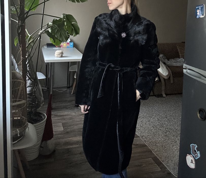 Шуба мутон норка С-М