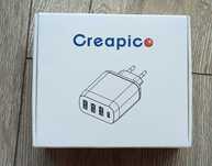 NOWA biała ładowarka sieciowa zasilacz USB CREAPICO 35W 4-portowa