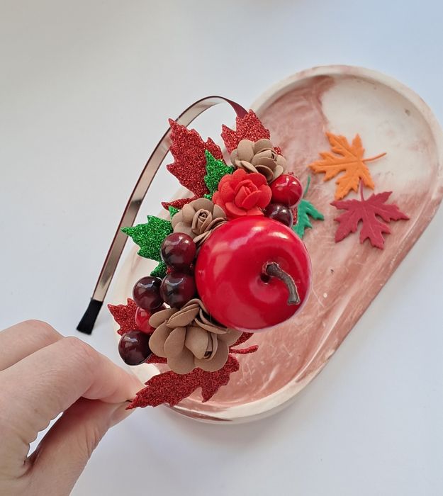 Осінні обручі,заколки,резинки,бантики,в наявності та під замовл