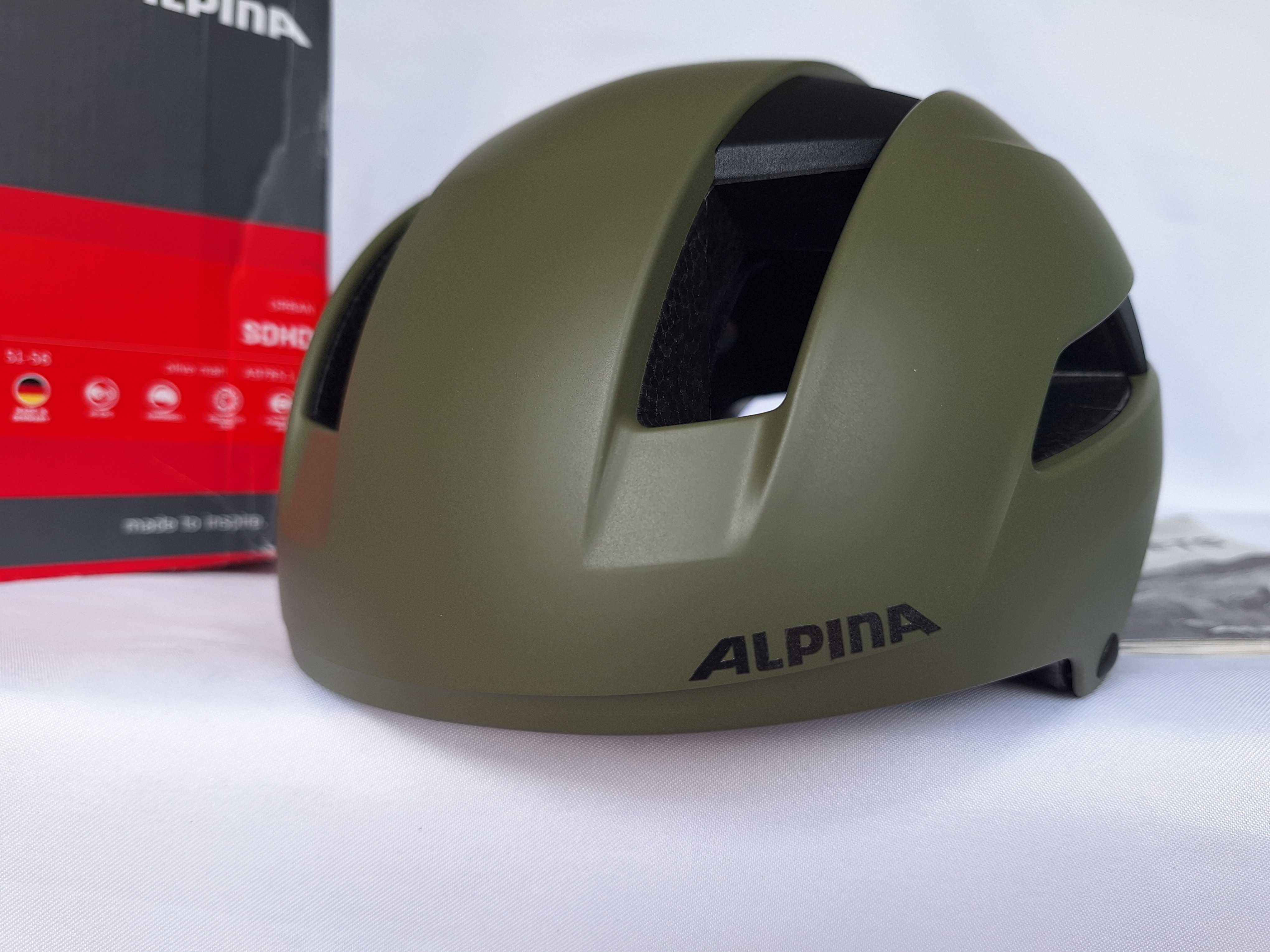 Kask rowerowy Alpina Urban Soho Olive Matt S 51-56cm