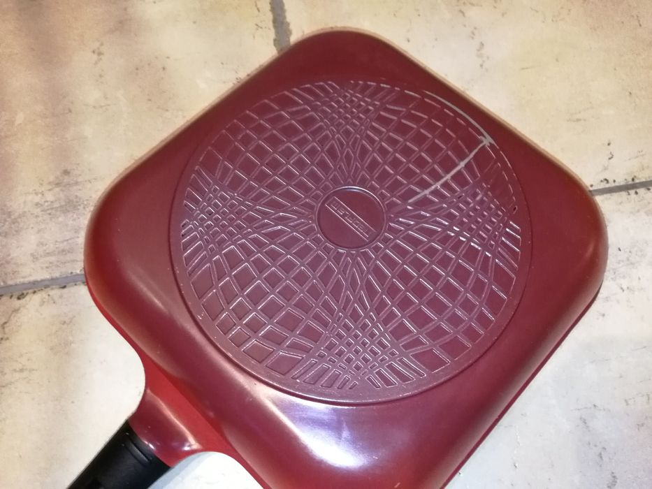 Patelnia kwadratowa Neoflam, porządna ciężka Okazj warto