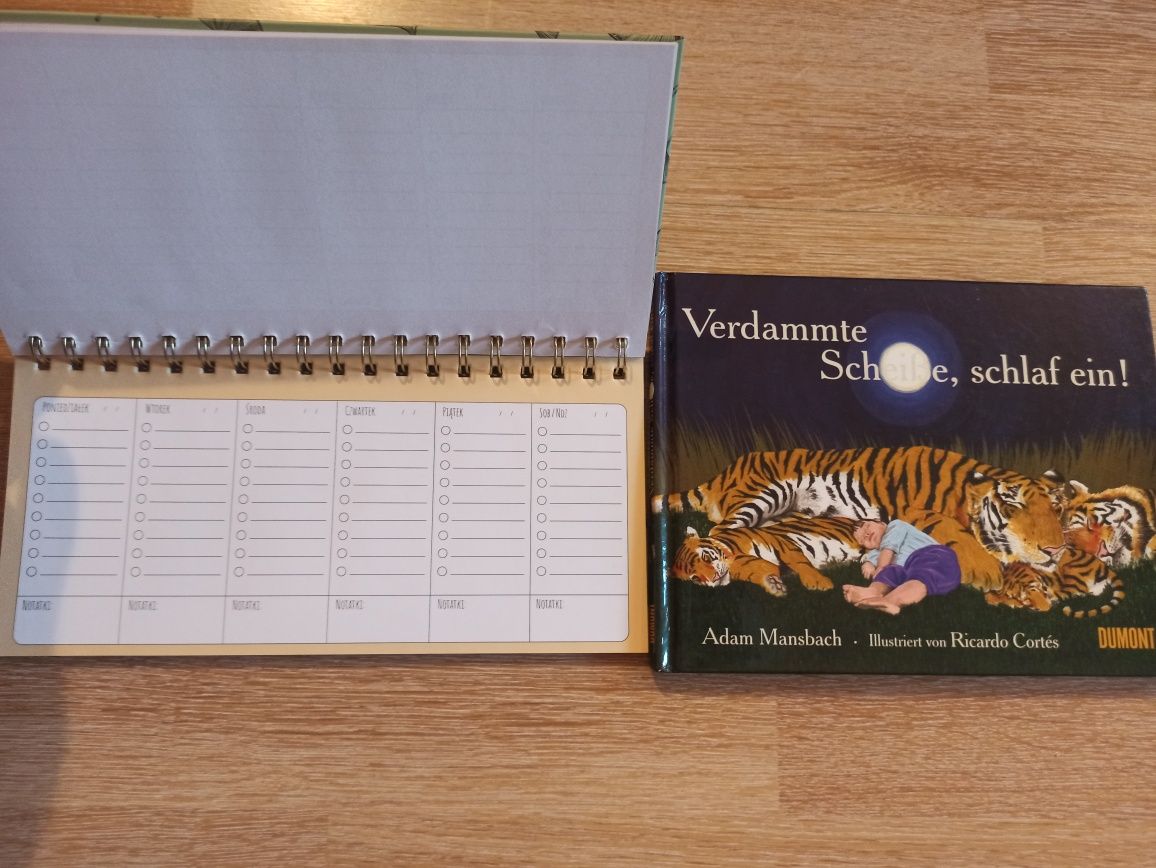 kalendarz na biurko książka Verdammte Scheisse, schlaf ein Śpij już