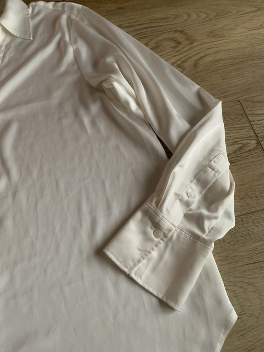 Biała lekka elegancka koszula na długi rękaw rozmiar M H&M