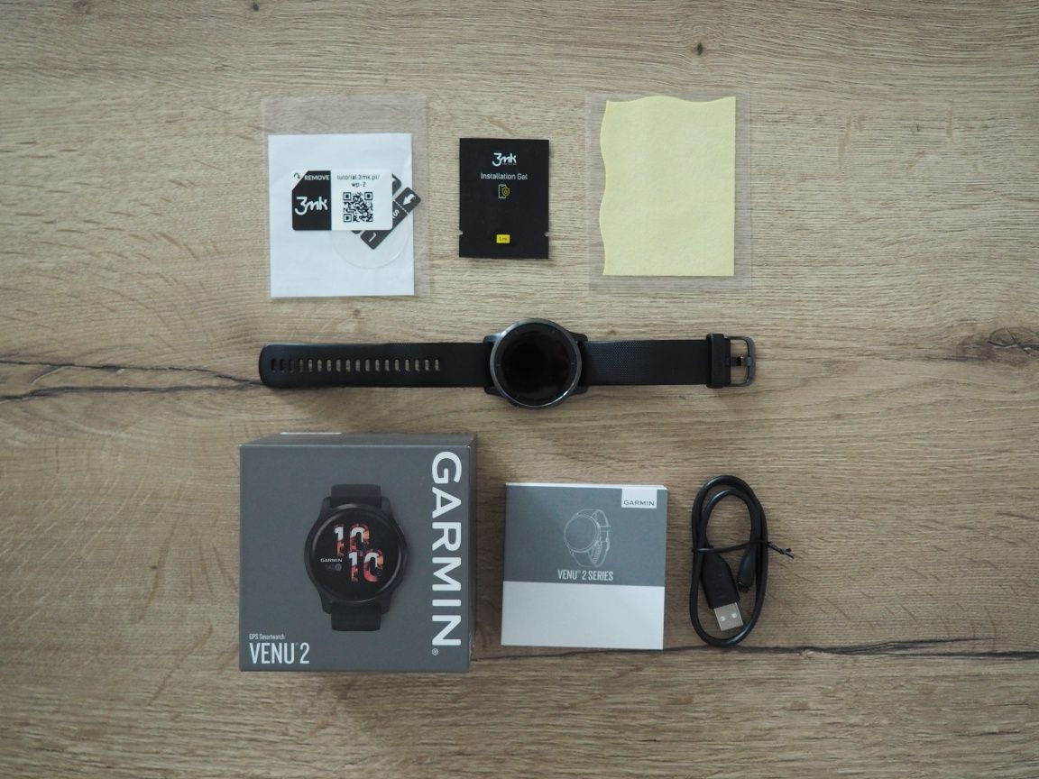 Garmin Venu 2, ekran bez zarysowań