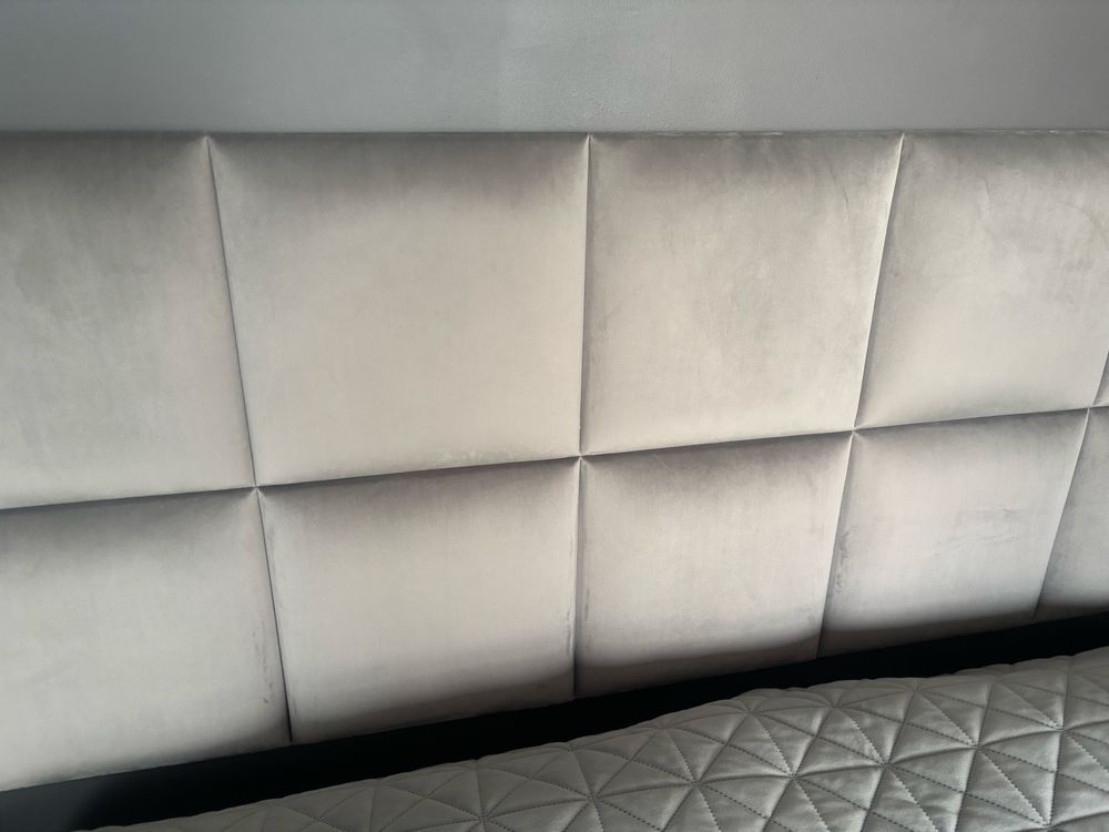Zaglowek szary 140x60 patchwork