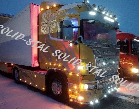 Orurowanie GÓRNE / RAMA DACHOWA Scania R / S Nowa ośw.LED SOLID -STAL