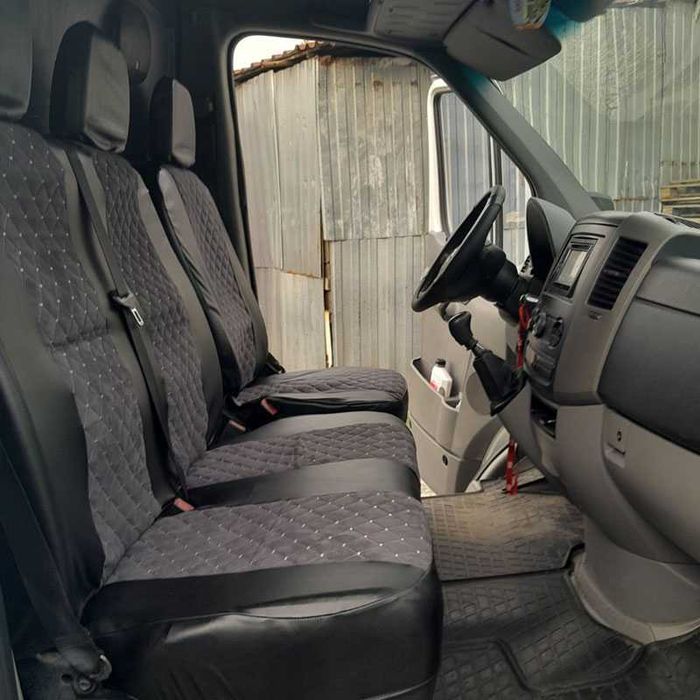 Чохли на сидіння на бус 1+2  Віто Спрінтер Мастер Транзит трафік T4/T5