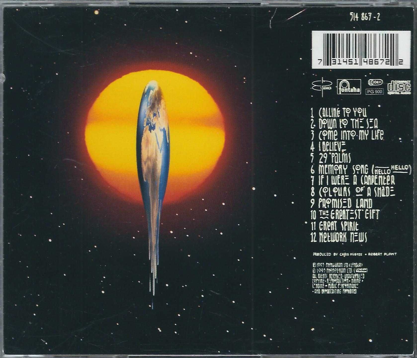 CD Robert Plant - Fate Of Nations (1993) (Fontana)