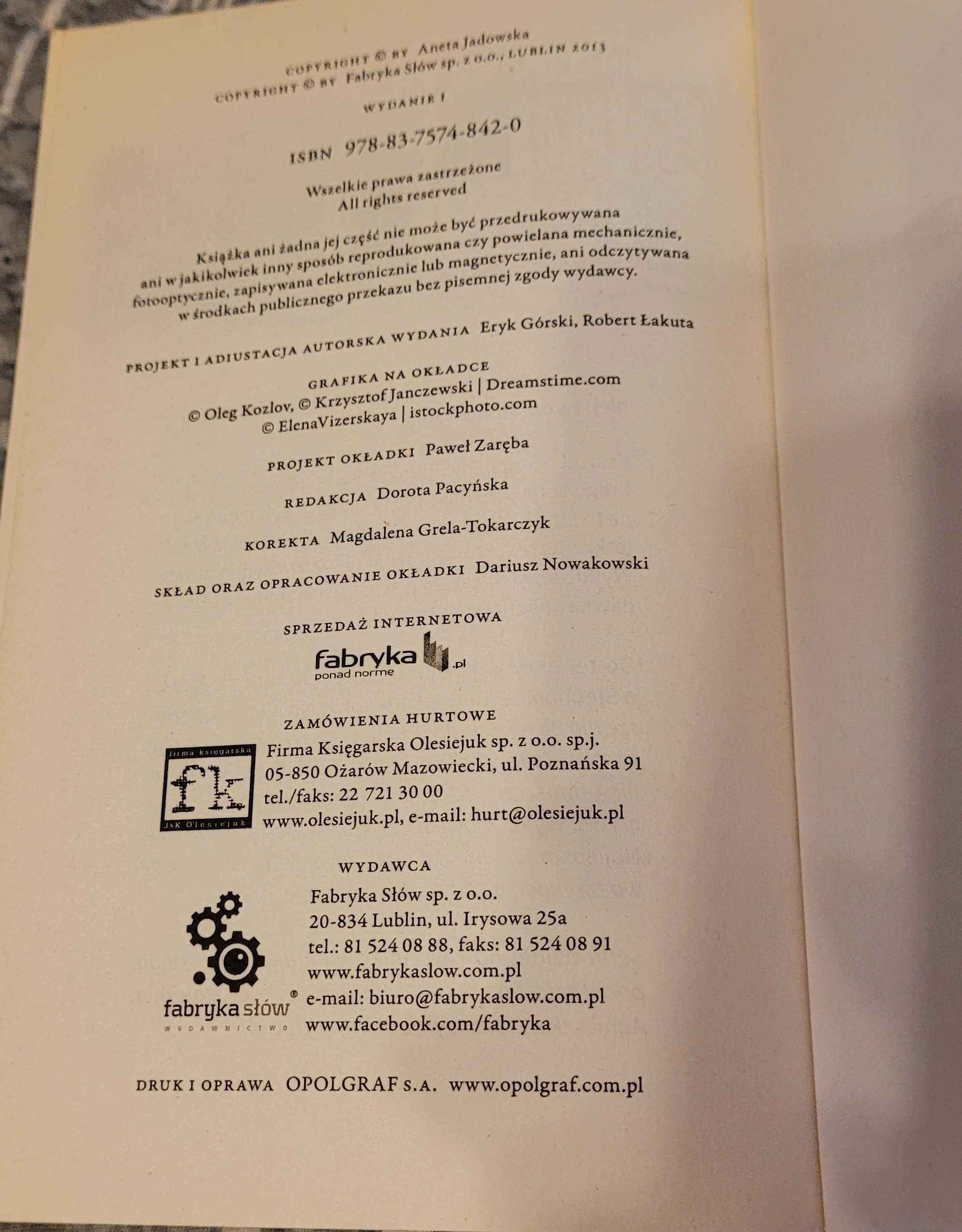 Bogowie muszą być szaleni Aneta Jadowska