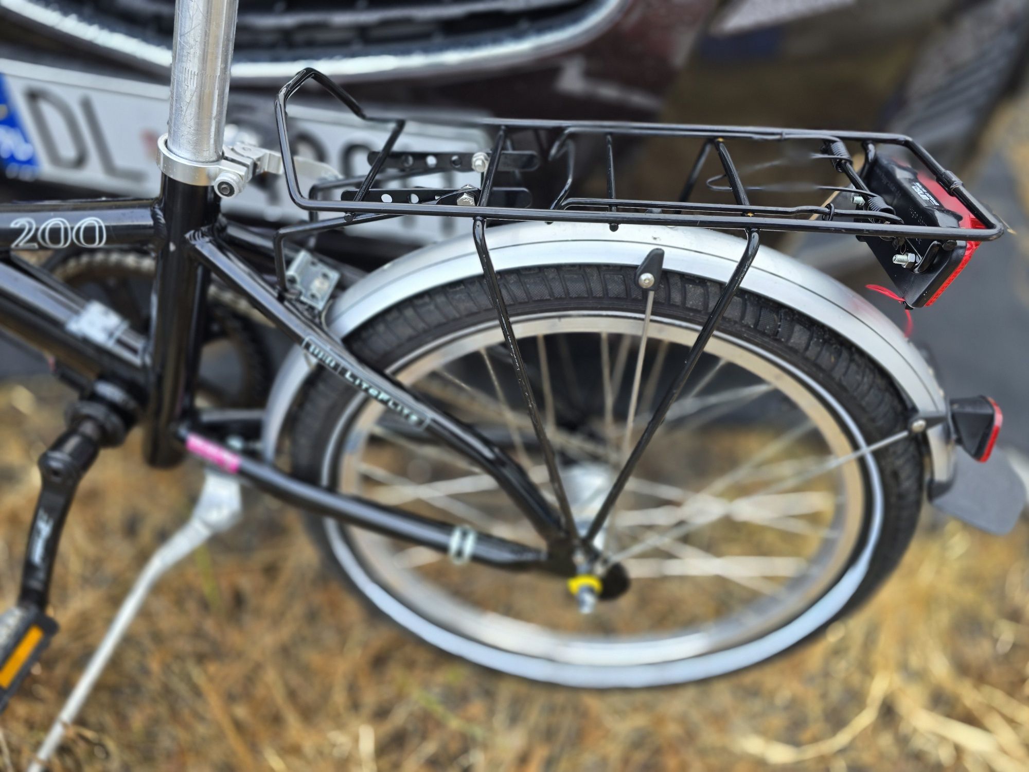 Firmowy rower alumioniowy składak, składany z przerzutkami. Koła 20 ca