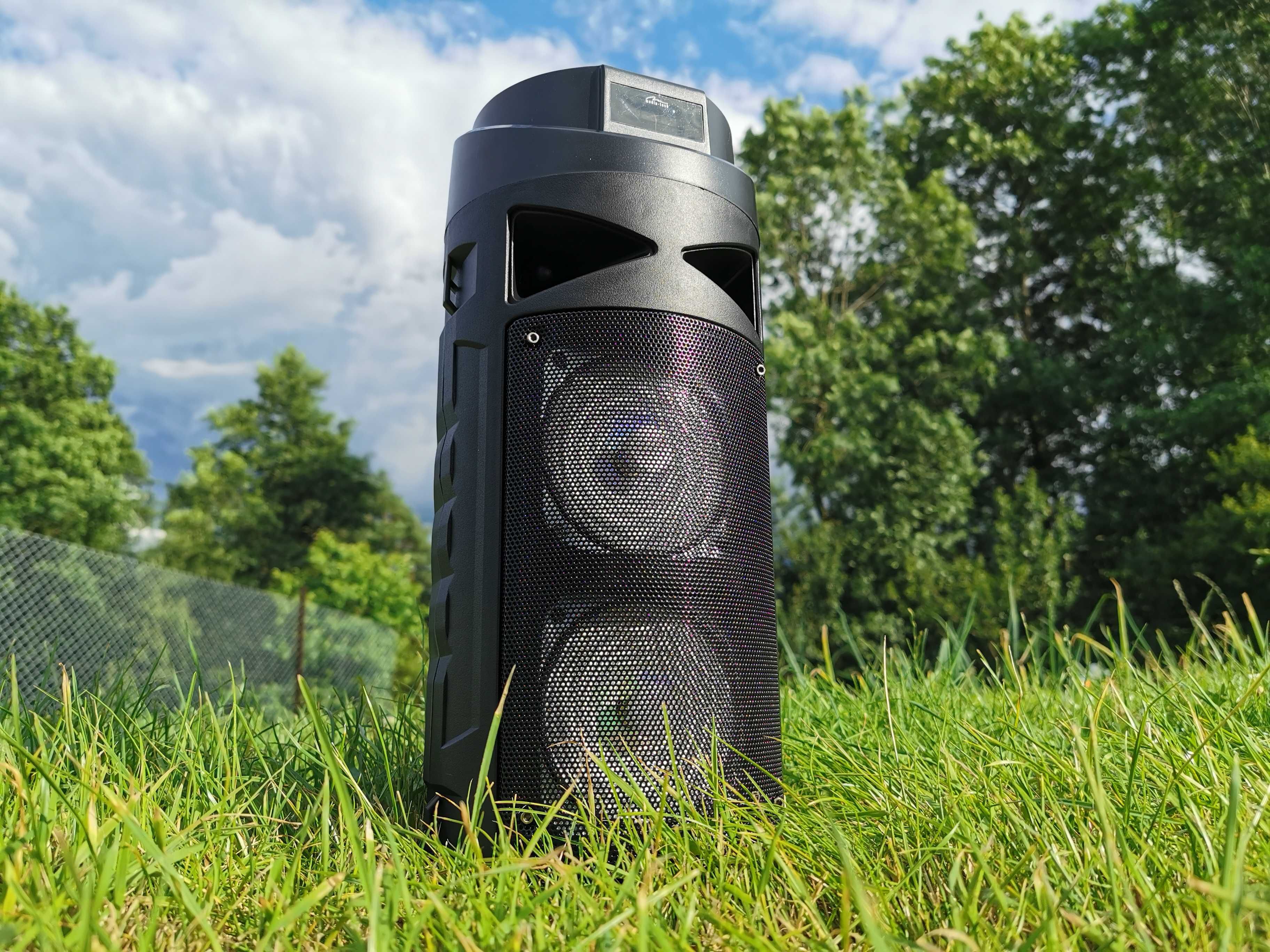 Boombox Głośnik BLUETOOTH Odtwarzacz MP3 Radio Kolumna Wieża Budowlane