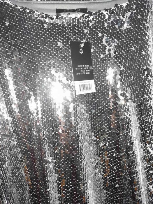 Vestido de gala em lantejoulas