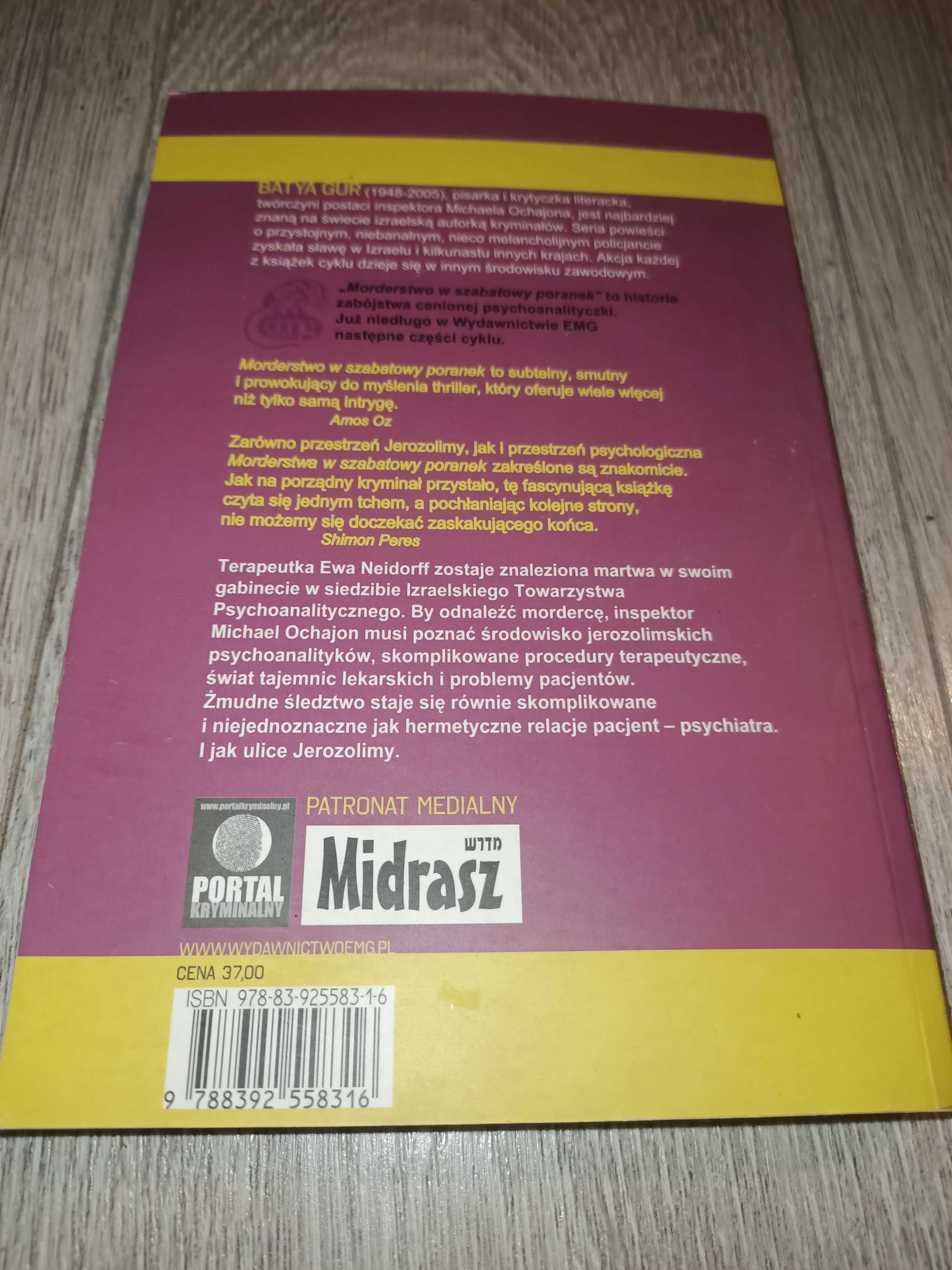 Morderstwo w szabatowy poranek Batya Gur